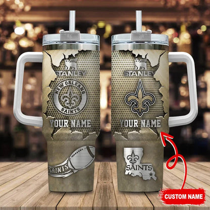 [SPECIAL OFFER] NEW CUSTOMIZED NFL24 NOS NEW ORLEANS SAINTS TUMBLER CUP