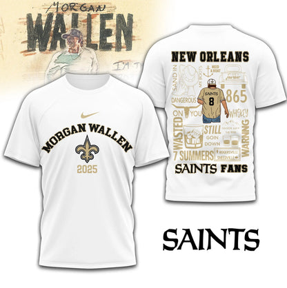 [SPECIAL OFFER] NEW CUSTOMIZED NFL24 NOS NEW ORLEANS SAINTS T-SHIRT | MULTIPLE COLORS AVAILABLE