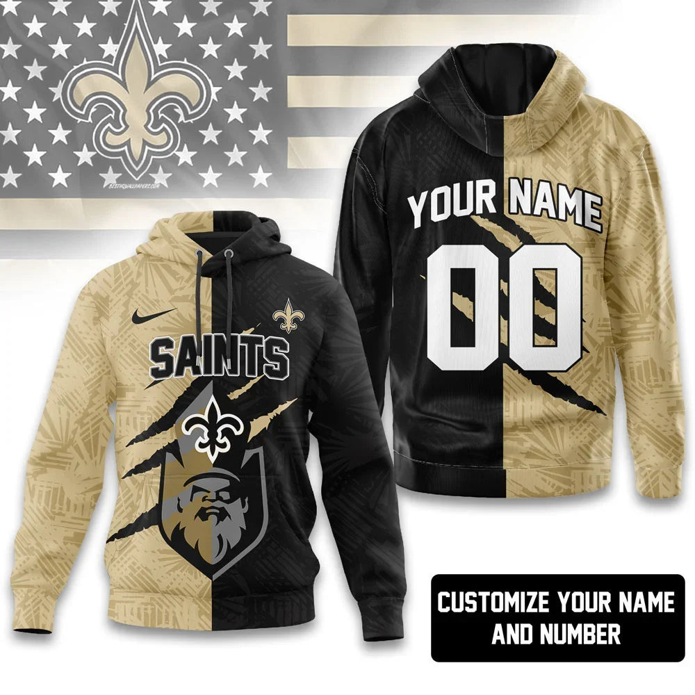 [SPECIAL OFFER] NEW CUSTOMIZED NFL24 NOS NEW ORLEANS SAINTS T-SHIRT, HOODIE, ZIP HOODIE