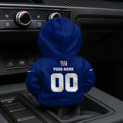 [SPECIAL OFFER] NEW CUSTOMIZED NFL32 NYG NEW YORK GIANTS AUTOMOTIVE HOODIE SHIFT KNOB COVER