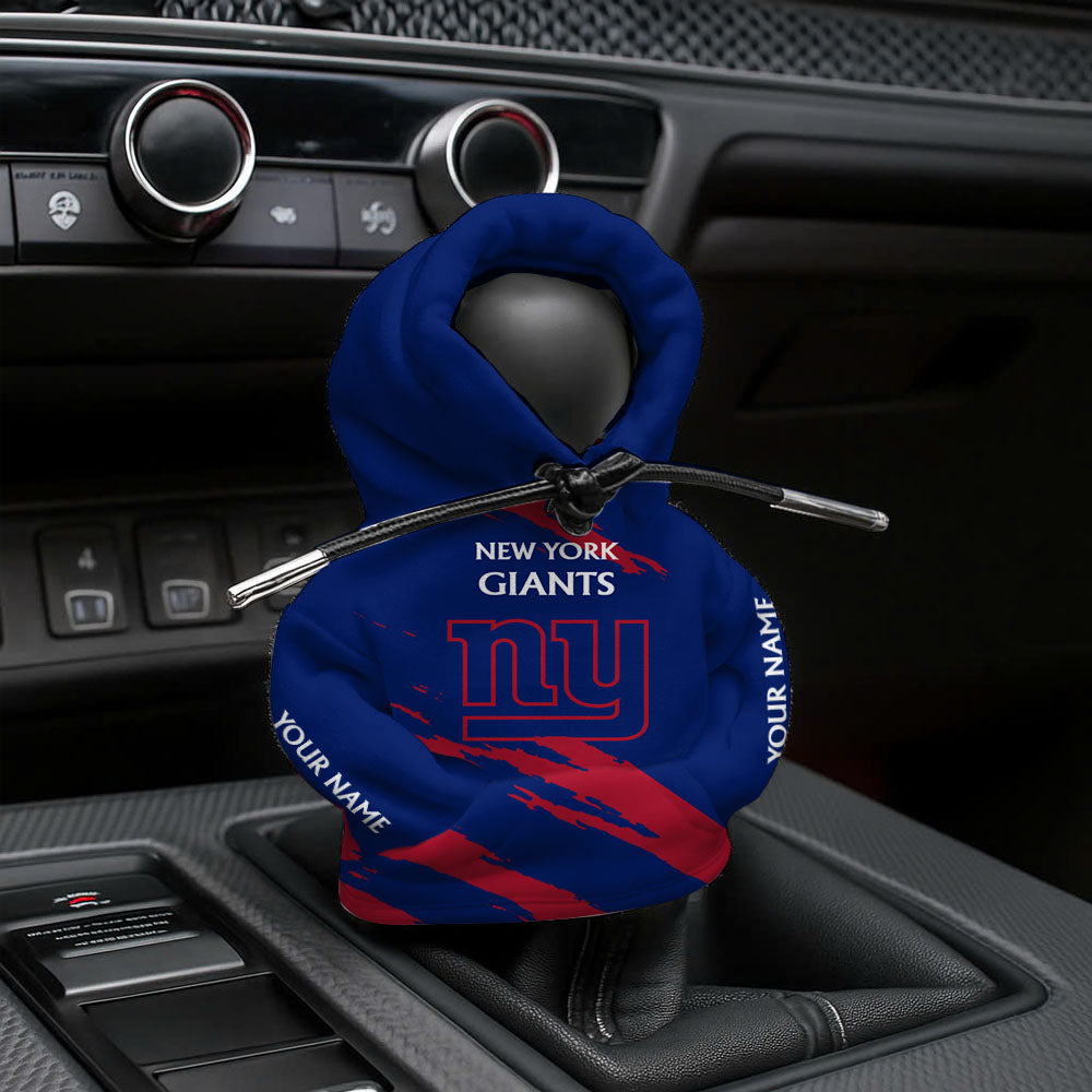 [SPECIAL OFFER] NEW CUSTOMIZED NFL32 NYG  NEW YORK GIANTS CAR HOODIE SHIFT KNOB COVER