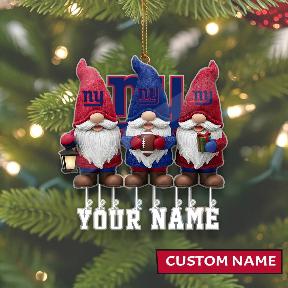 [SPECIAL OFFER] NEW CUSTOMIZED NFL32 NYG NEW YORK GIANTS CHRISTMAS ACRYLIC ORNAMENT