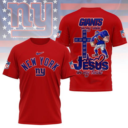 [SPECIAL OFFER] NEW CUSTOMIZED NFL32 NYG NEW YORK GIANTS T-SHIRT | MULTIPLE COLORS AVAILABLE