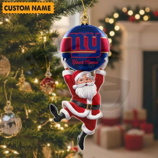 [SPECIAL OFFER] NEW CUSTOMIZED NFL32 NYG NEW YORK GIANTS CHRISTMAS ACRYLIC ORNAMENT