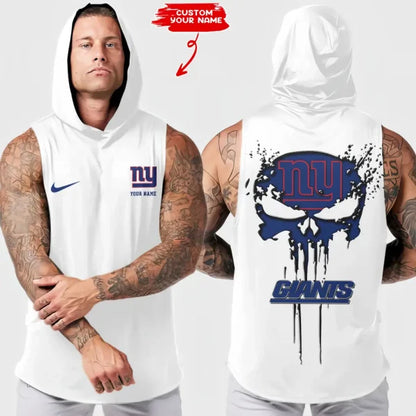 [SPECIAL OFFER] NEW CUSTOMIZED HOODED NFL32 NYG NEW YORK GIANTS TANK TOP