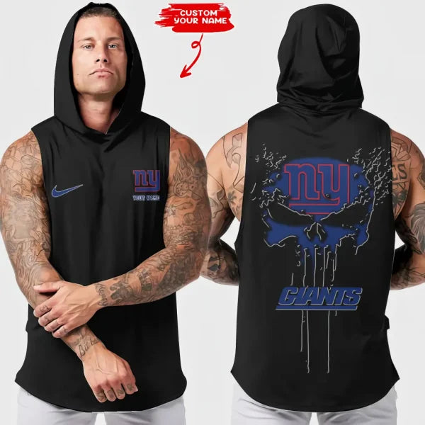 [SPECIAL OFFER] NEW CUSTOMIZED HOODED NFL32 NYG NEW YORK GIANTS TANK TOP