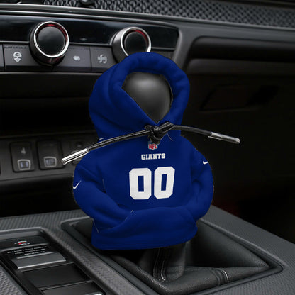 [SPECIAL OFFER] NEW CUSTOMIZED NFL32 NYG NEW YORK GIANTS AUTOMOTIVE HOODIE SHIFT KNOB COVER