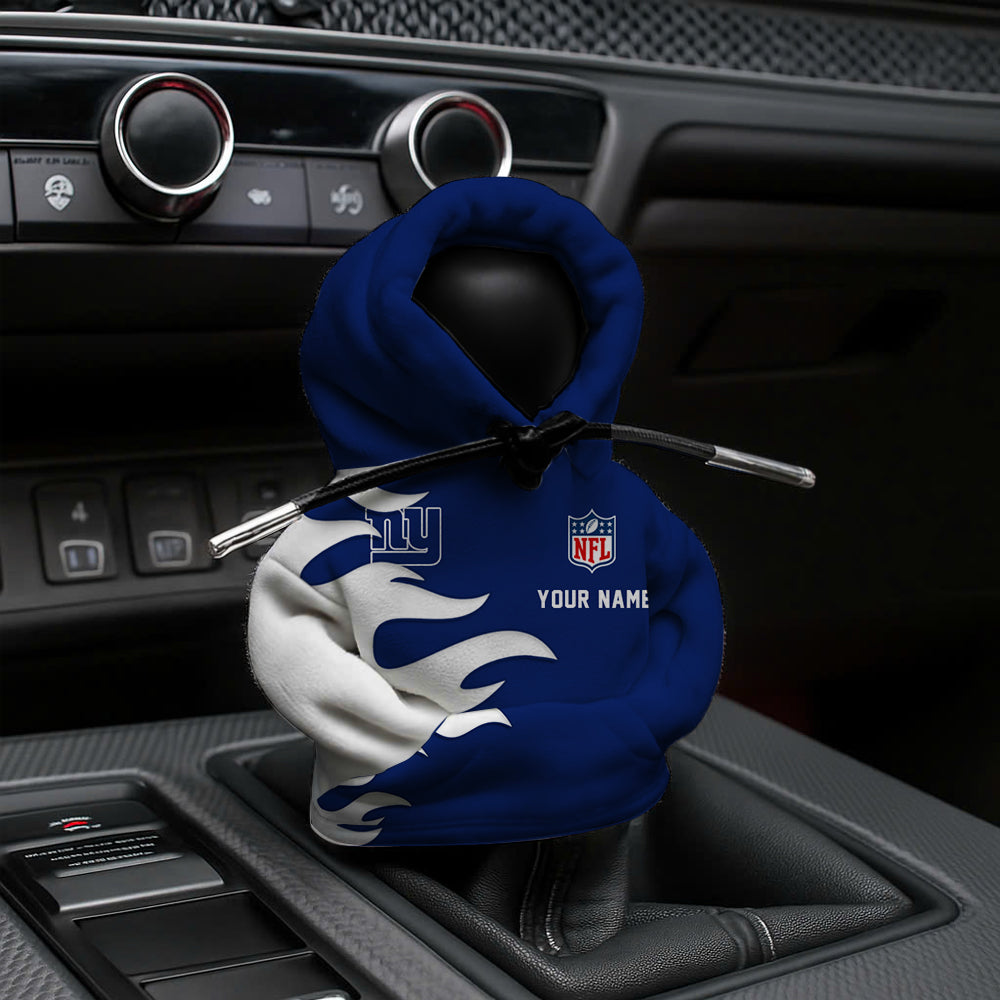 [SPECIAL OFFER] NEW CUSTOMIZED NFL32 NYG NEW YORK GIANTS CAR HOODIE SHIFT KNOB COVER