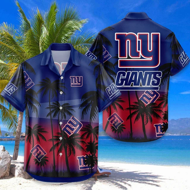 [SPECIAL OFFER] NEW CUSTOMIZED NFL32 NYG NEW YORK GIANTS UNISEX HAWAIIAN SHIRT & SHORTS SET