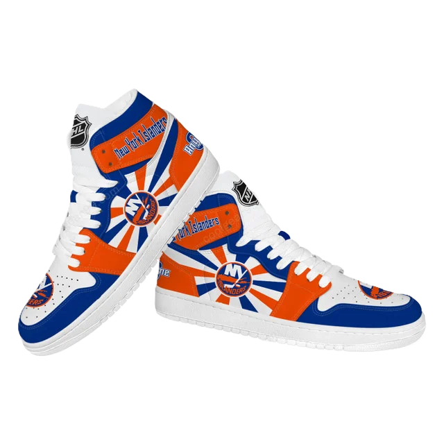 [SUPER SALE] NEW CUSTOMIZED NHL25 NY ISLANDERS AIR JORDAN SNEAKERS