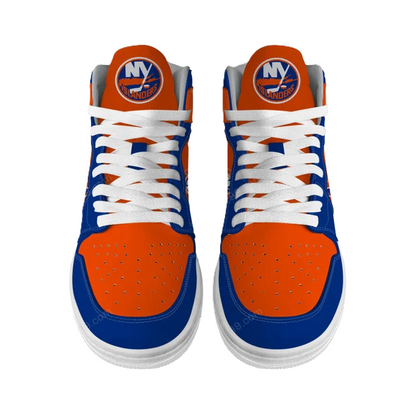 [SUPER SALE] NEW CUSTOMIZED NHL25 NY ISLANDERS AIR JORDAN SNEAKERS