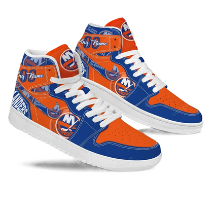 [SUPER SALE] NEW CUSTOMIZED NHL25 NY ISLANDERS AIR JORDAN SNEAKERS