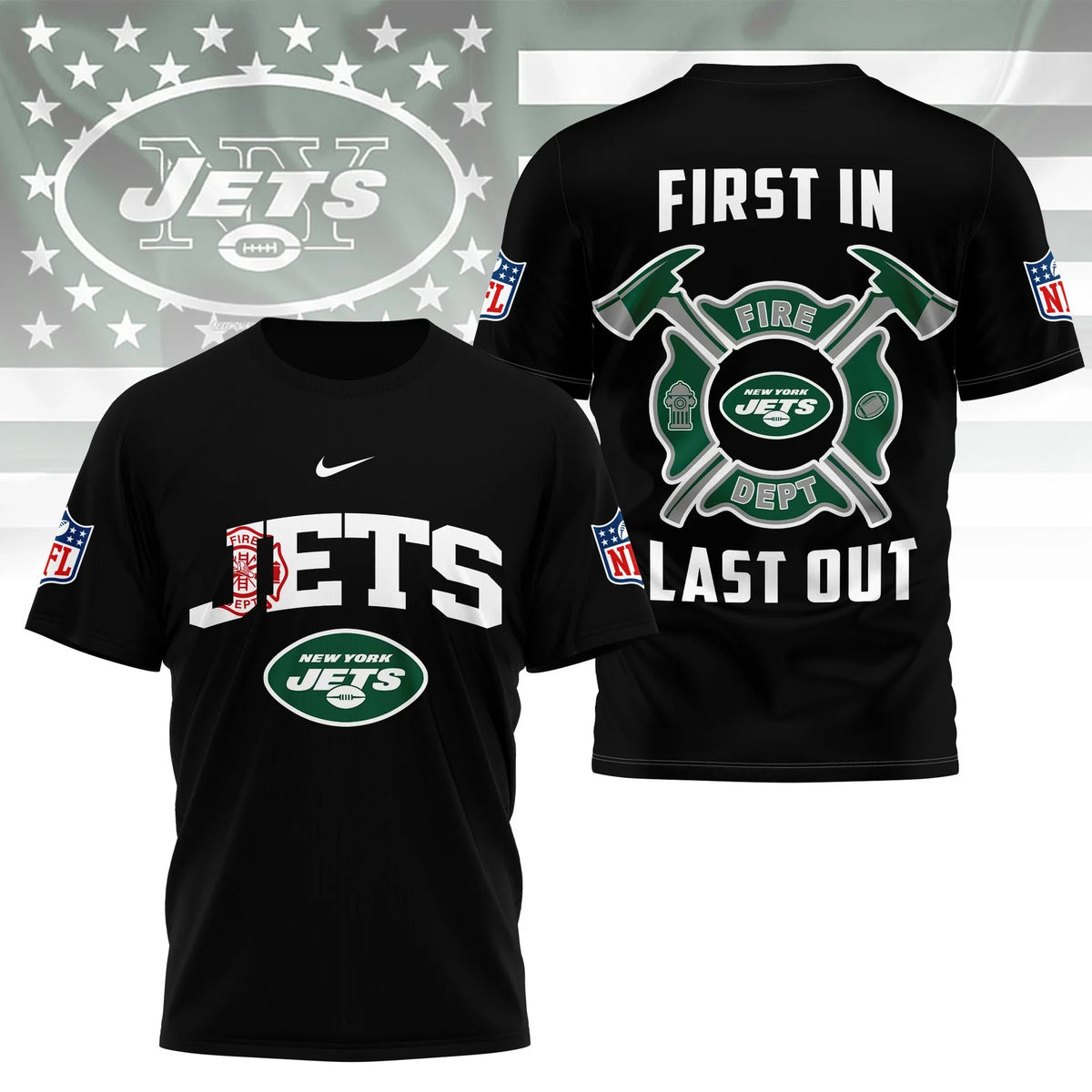 [SPECIAL OFFER] NEW CUSTOMIZED NFL25 NYJ NEW YORK JETS T-SHIRT | MULTIPLE COLORS AVAILABLE