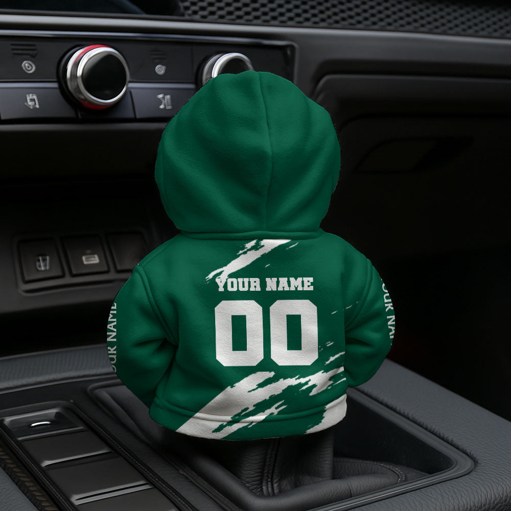 [SPECIAL OFFER] NEW CUSTOMIZED NFL25 NYJ NEW YORK JETS CAR HOODIE SHIFT KNOB COVER