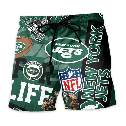 [SPECIAL OFFER] NEW CUSTOMIZED NFL25 NYJ NEW YORK JETS UNISEX HAWAIIAN SHIRT & SHORTS SET