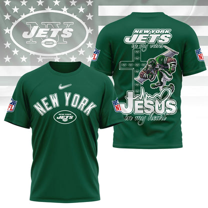 [SPECIAL OFFER] NEW CUSTOMIZED NFL25 NYJ NEW YORK JETS T-SHIRT | MULTIPLE COLORS AVAILABLE