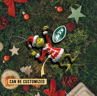 [SPECIAL OFFER] NEW CUSTOMIZED NFL25 NYJ NEW YORK JETS CHRISTMAS ACRYLIC ORNAMENT