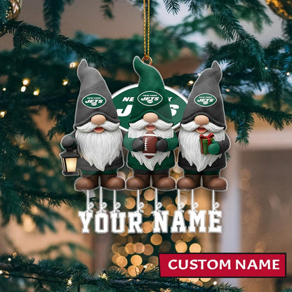 [SPECIAL OFFER] NEW CUSTOMIZED NFL25 NYJ NEW YORK JETS CHRISTMAS ACRYLIC ORNAMENT