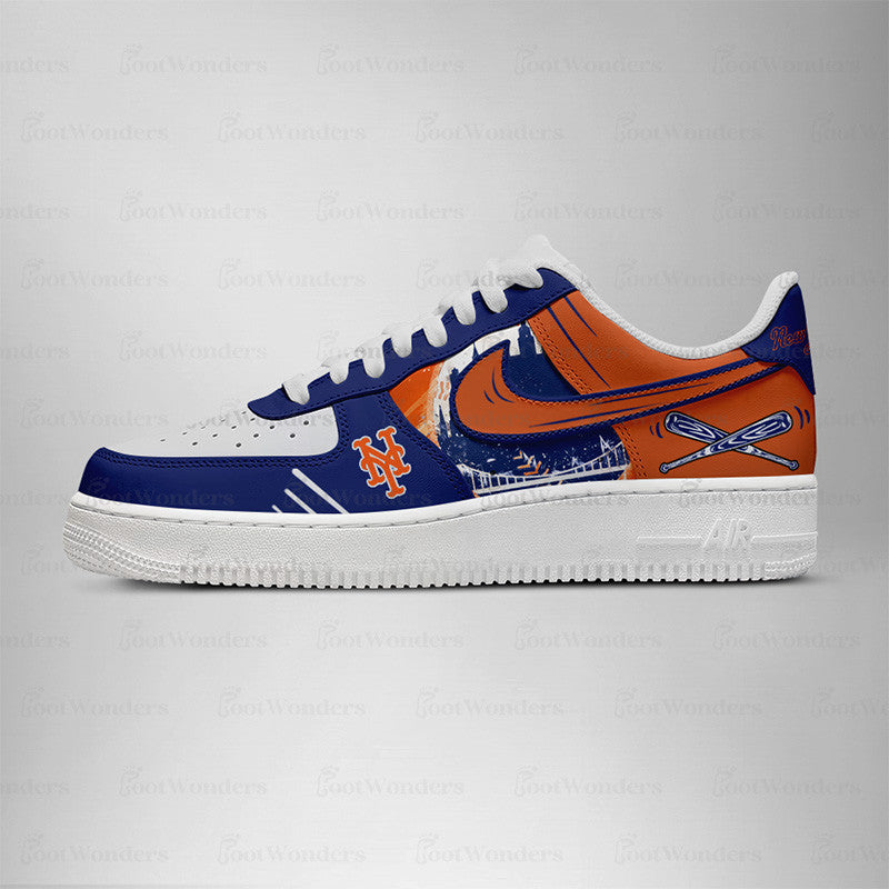 [FLASH SALE] NEW CUSTOMIZED MLB17 NY METS AF1 SHOES