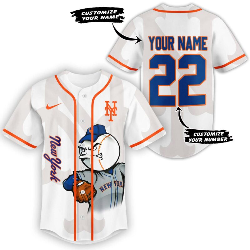 [FLASH SALE] NEW CUSTOMIZED MLB17 NY METS BASEBALL JERSEY