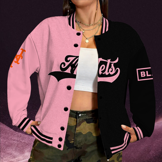 [FLASH SALE] NEW CUSTOMIZED MLB17 NYM NEW YORK METS SATIN VARSITY & BASEBALL JACKET
