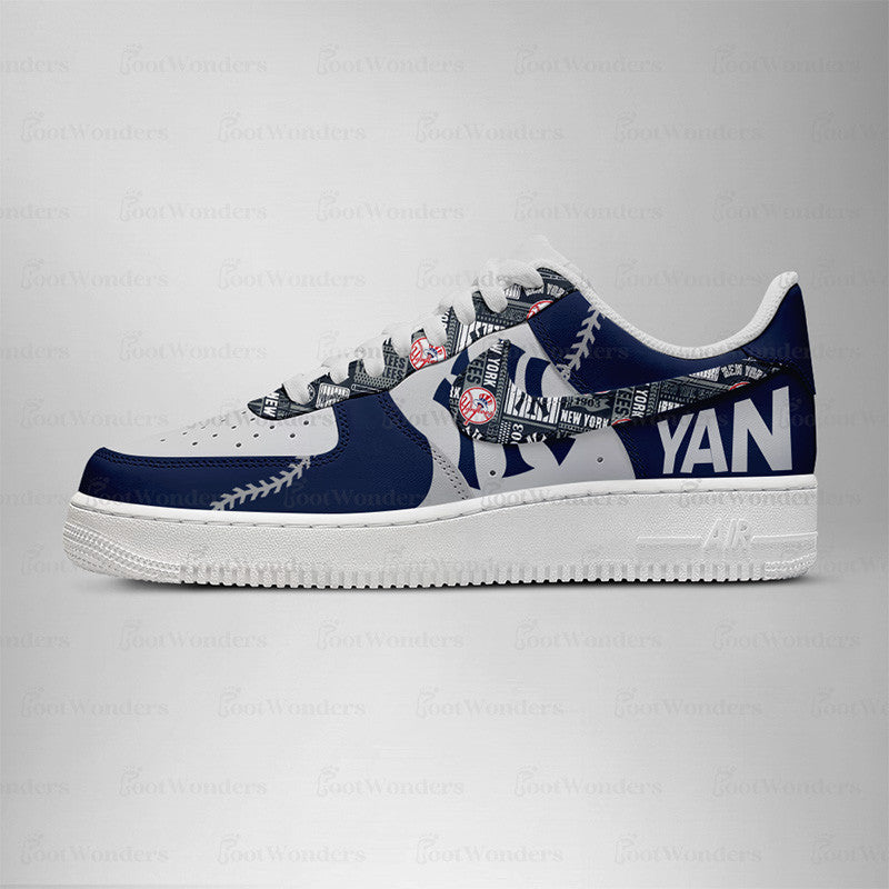 [FLASH SALE] NEW CUSTOMIZED MLB01 NY YANKEES AF1 SHOES
