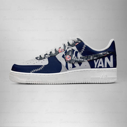 [FLASH SALE] NEW CUSTOMIZED MLB01 NY YANKEES AF1 SHOES