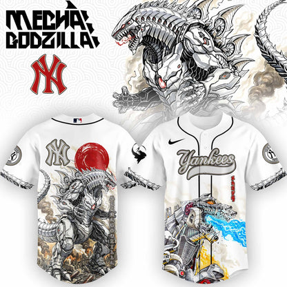 [FLASH SALE] NEW CUSTOMIZED MLB01 NY YANKEES x GODZILLA BASEBALL JERSEY