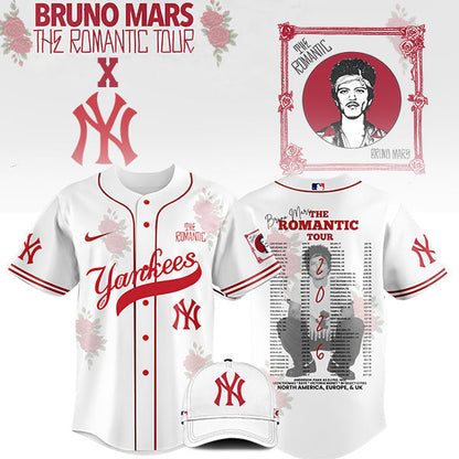 [FLASH SALE] NEW CUSTOMIZED MLB01 NY YANKEES x BRUNO MARS BASEBALL JERSEY