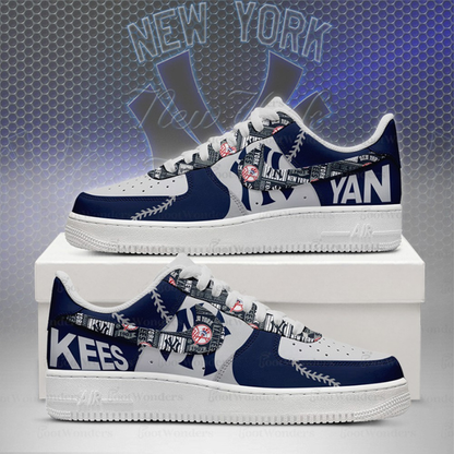 [FLASH SALE] NEW CUSTOMIZED MLB01 NY YANKEES AF1 SHOES