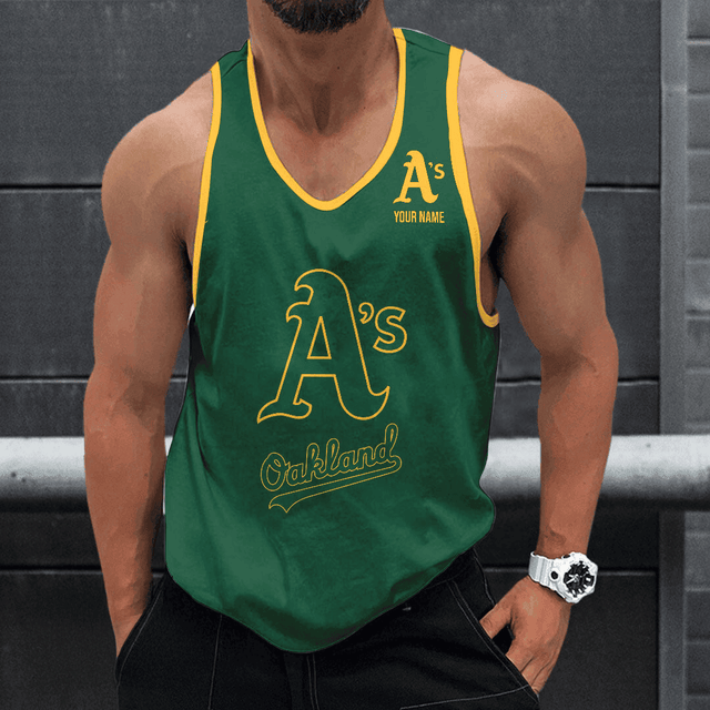 [FLASH SALE] NEW CUSTOMIZED MLB23 OAKLAND ATHLETICS UNISEX TANK TOP