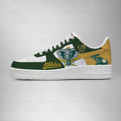 [FLASH SALE] NEW CUSTOMIZED MLB23 OL ATHLETICS AF1 SHOES