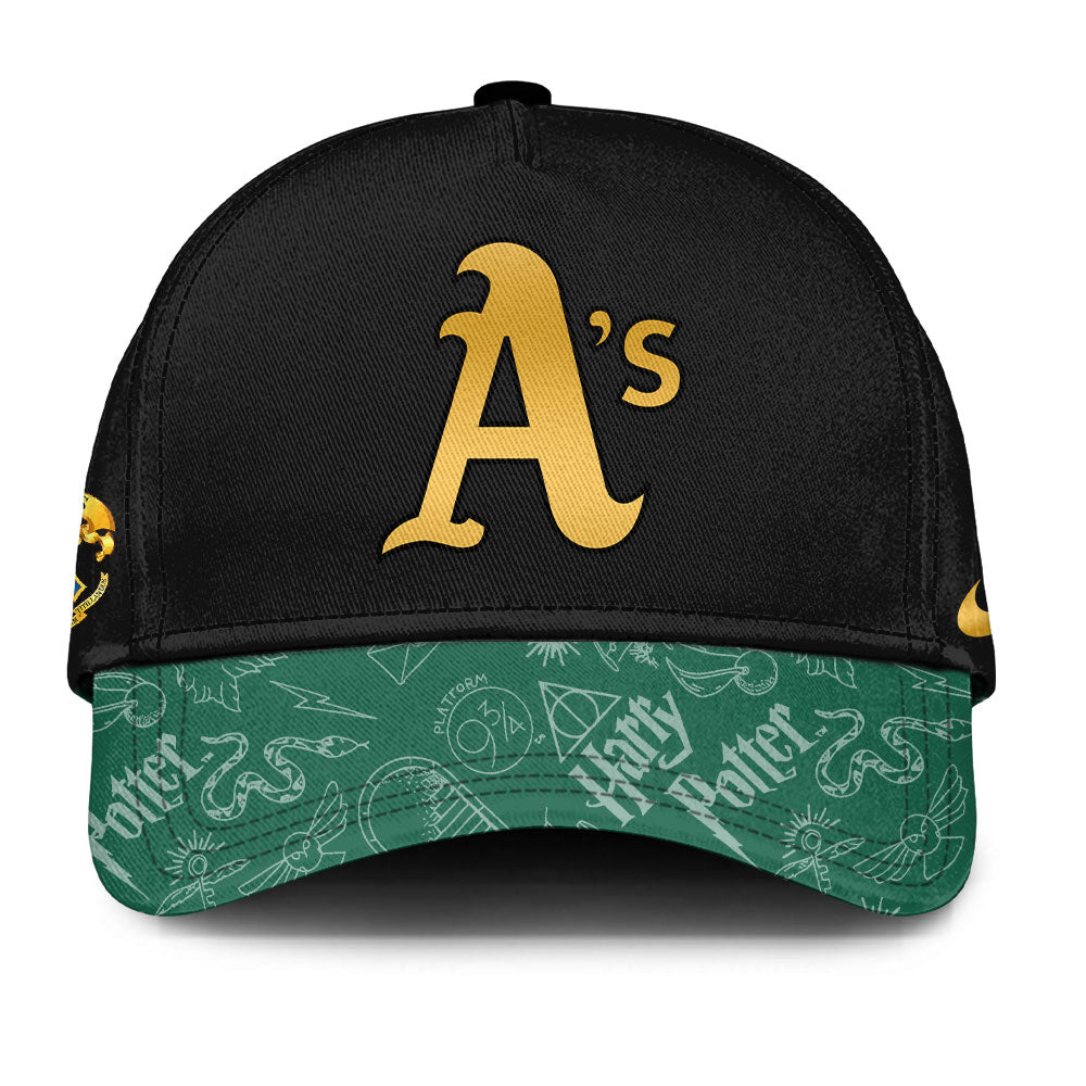 [FLASH SALE] NEW CUSTOMIZED MLB23 OL ATHLETICS x HARRY POTTER BASEBALL JERSEY & CAP