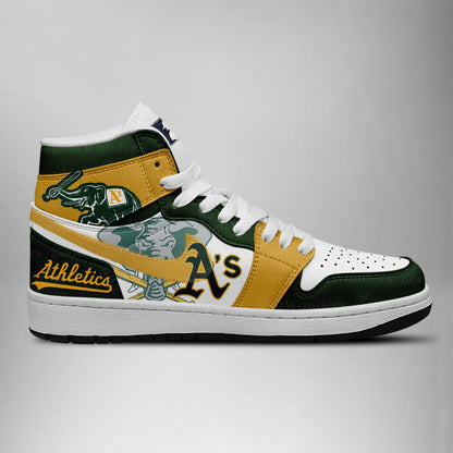 [FLASH SALE] NEW CUSTOMIZED MLB23 OL ATHLETICS AIR JORDAN SNEAKERS