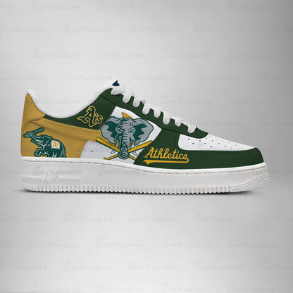 [FLASH SALE] NEW CUSTOMIZED MLB23 OL ATHLETICS AF1 SHOES