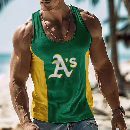 [FLASH SALE] NEW CUSTOMIZED MLB23 OAKLAND ATHLETICS UNISEX TANK TOP