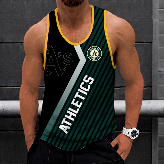 [FLASH SALE] NEW CUSTOMIZED MLB23 OAKLAND ATHLETICS UNISEX TANK TOP