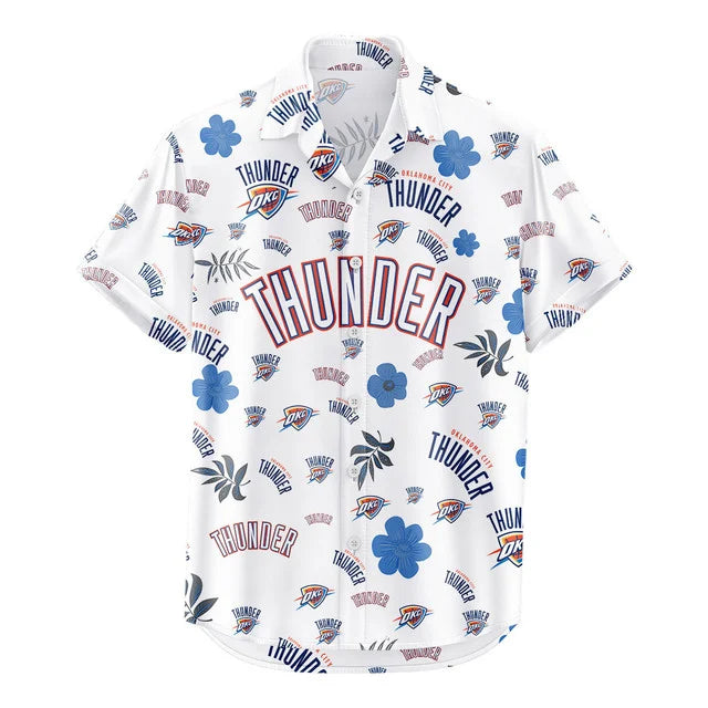 [HOT DEAL] NEW CUSTOMIZED NBA01 OCT OKLAHOMA CITY THUNDER UNISEX HAWAIIAN SHIRT & SHORTS SET