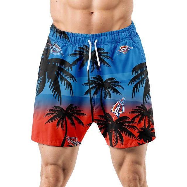 [HOT DEAL] NEW CUSTOMIZED NBA01 OCT OKLAHOMA CITY THUNDER UNISEX HAWAIIAN SHIRT & SHORTS SET