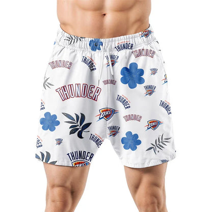 [HOT DEAL] NEW CUSTOMIZED NBA01 OCT OKLAHOMA CITY THUNDER UNISEX HAWAIIAN SHIRT & SHORTS SET