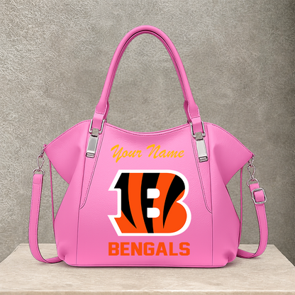 [SPECIAL OFFER] NEW CUSTOMIZED NFL16 CCB CINCINNATI BENGALS SHOULDER HANDBAG