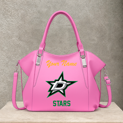 [SUPER SALE] NEW CUSTOMIZED NHL15 DLS DALLAS STARS SHOULDER HANDBAG