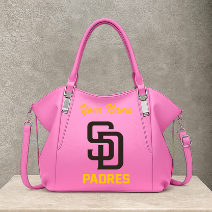 [FLASH SALE] NEW CUSTOMIZED MLB18 SDP SAN DIEGO PADRES SHOULDER HANDBAG