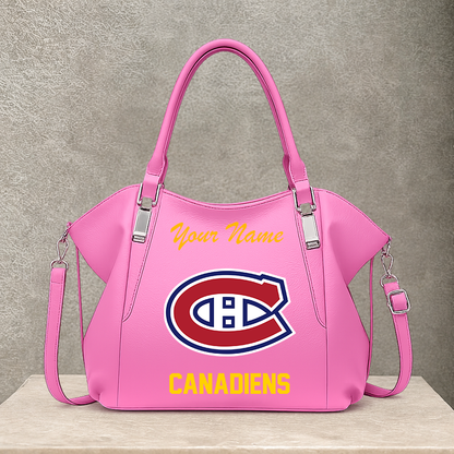 [SUPER SALE] NEW CUSTOMIZED NHL11 MCD MONTREAL CANADIENS SHOULDER HANDBAG