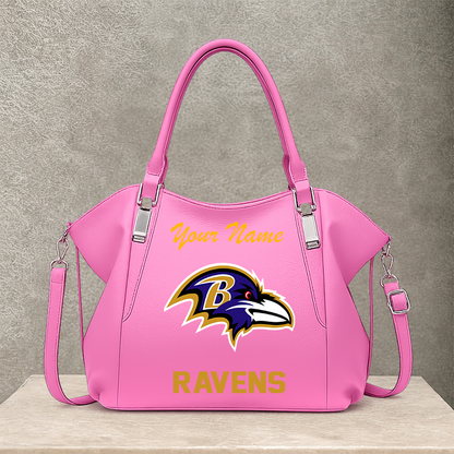 [SPECIAL OFFER] NEW CUSTOMIZED NFL28 BTR BALTIMORE RAVENS SHOULDER HANDBAG