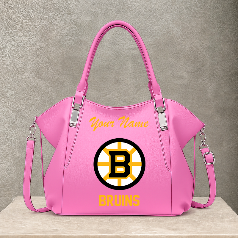 [SUPER SALE] NEW CUSTOMIZED NHL02 BTB BOSTON BRUINS SHOULDER HANDBAG