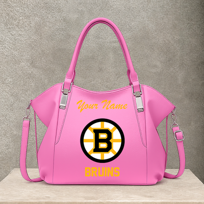 [SUPER SALE] NEW CUSTOMIZED NHL02 BTB BOSTON BRUINS SHOULDER HANDBAG