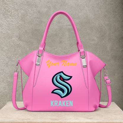 [SUPER SALE] NEW CUSTOMIZED NHL20 STK SEATTLE KRAKEN SHOULDER HANDBAG