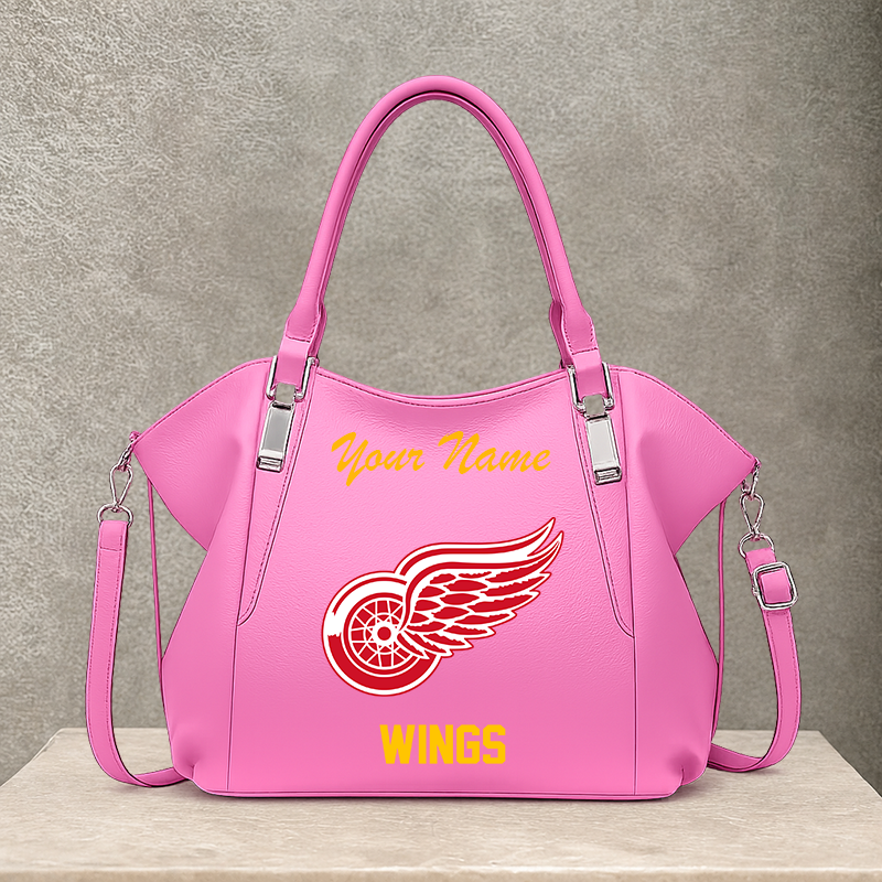 [SUPER SALE] NEW CUSTOMIZED NHL22 DRW DETROIT RED WINGS SHOULDER HANDBAG