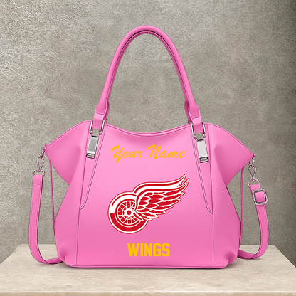 [SUPER SALE] NEW CUSTOMIZED NHL22 DRW DETROIT RED WINGS SHOULDER HANDBAG
